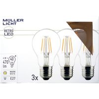 Müller-Licht 400290 LED-lamp Energielabel E (A - G) E27 Peer 4 W = 40 W Warmwit 3 stuk(s) - thumbnail