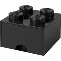 LEGO Brick Drawer 4 Zwart Opbergdoos LEGO Brick Drawer 4 Zwart Opbergdoos