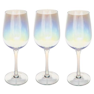 Secret de Gourmet Wijnglazen - 12x - 380 ml - Parelmoer - Fantasy glas - Rode en witte wijnglazen