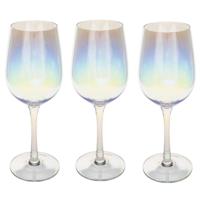 Secret de Gourmet Wijnglazen - 12x - 380 ml - Parelmoer - Fantasy glas - Rode en witte wijnglazen