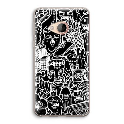 Vexx Black Mixtape: HTC U Play Transparant Hoesje