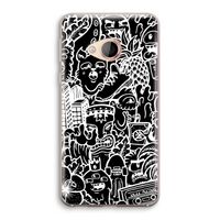 Vexx Black Mixtape: HTC U Play Transparant Hoesje