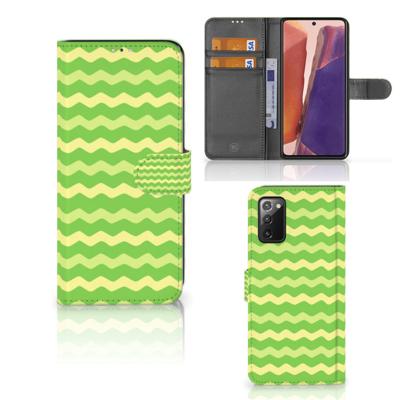 Samsung Galaxy Note 20 | Telefoon Hoesje | Waves Green