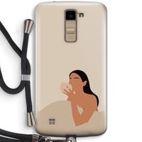 Fresh coffee: LG K10 (2016) Transparant Hoesje met koord