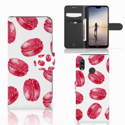 Huawei P20 Lite | Book Cover | Pink Macarons