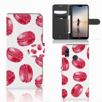 Huawei P20 Lite | Book Cover | Pink Macarons