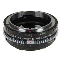 Fotodiox Vizelex Cine ND Throttle Lens Mount Adapter Canon FD & FL 35mm SLR to Sony Alpha E-Mount