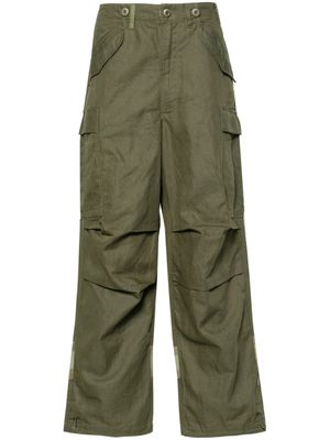 Maharishi pantalon ample Hi-Vis M65 à poches cargo - Vert