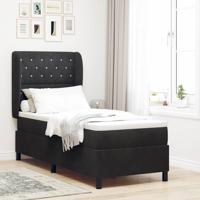 Boxspring bed met matras Zwart 80 x 200 cm Fluweel