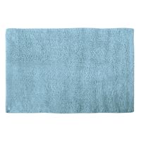MSV Badkamerkleedje/badmat tapijt voor de vloer - lichtblauw - 40 x 60 cm - Badmatjes - thumbnail