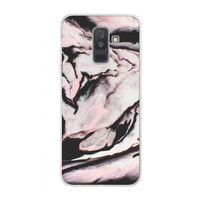 Roze stroom: Samsung Galaxy A6 Plus (2018) Transparant Hoesje