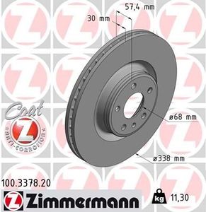 Remschijf Coat Z 100337820