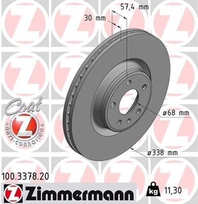 Remschijf Coat Z 100337820
