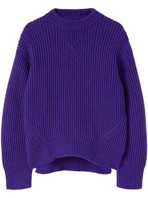 Jil Sander pull en laine - Bleu