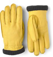 Hestra Deerskin Primaloft Rib Handschoen Heren Natural Yellow 9