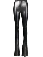 Rick Owens Lilies pantalon évasé Carmen à effet métallisé - Argent