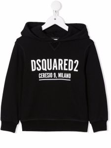 DSQUARED2 KIDS hoodie à logo imprimé - Noir