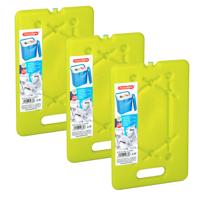 Platte dunne Koelelementen 800 gram - 3x - 30 x 20 x 1.5 cm - groen - Voor koelbox en koeltas Platte dunne Koelelementen 800 gram - 3x - 30 x 20 x 1.5 cm - groen - Voor koelbox en koeltas