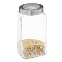 5Five voedsel voorraadpot MIRO met draaideksel - glas - 2L - 11 x 23 cm - weckpot