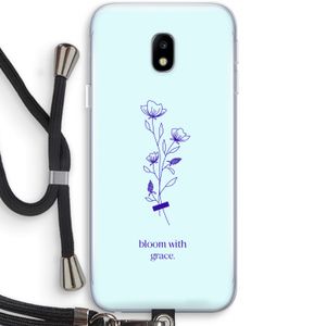 Bloom with grace: Samsung Galaxy J3 (2017) Transparant Hoesje met koord
