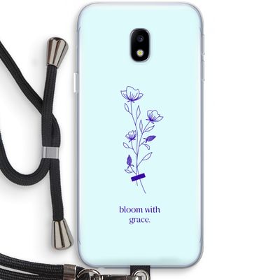 Bloom with grace: Samsung Galaxy J3 (2017) Transparant Hoesje met koord