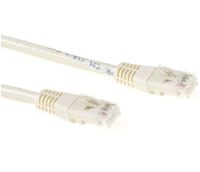 ACT Ivoor 0,25 meter U/UTP CAT6A patchkabels met RJ45 connectoren - thumbnail