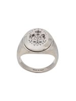 Alexander McQueen chevalière à design gravé - Argent
