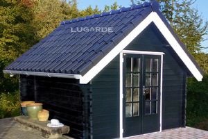 Lugarde Blokhut B7 300x300 cm - 44 mm- Zadeldak- Hout- Lugarde