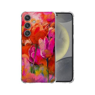 Samsung Galaxy S25 Plus Hoesje - Tulips TPU Antishock