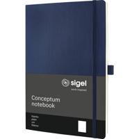 Sigel CO340 Notitieboek Conceptum Softcover DIN A4 Blanco Donkerblauw Aantal paginas: 97