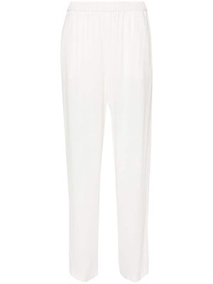 Fabiana Filippi pantalon en crêpe à coupe droite - Blanc
