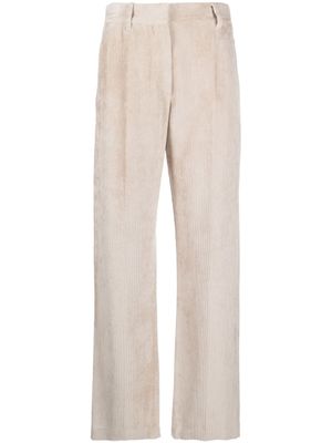 Brunello Cucinelli pantalon en velours côtelé à coupe ample - Tons neutres