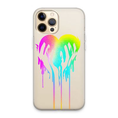 Hold My Heart: iPhone 13 Pro Max Transparant Hoesje