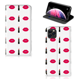 Apple iPhone 11 Pro Max Hoesje met Magneet Lipstick Kiss