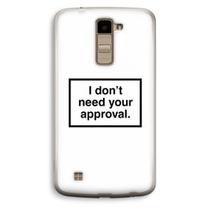 Don't need approval: LG K10 (2016) Transparant Hoesje