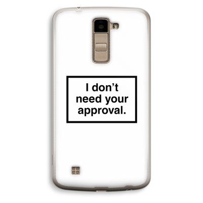 Don't need approval: LG K10 (2016) Transparant Hoesje