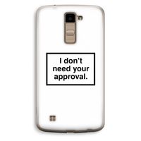 Don't need approval: LG K10 (2016) Transparant Hoesje