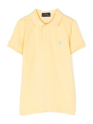 POLO RALPH LAUREN KIDS polo à logo brodé - Jaune