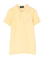 POLO RALPH LAUREN KIDS polo à logo brodé - Jaune