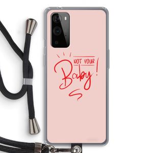 Not Your Baby: OnePlus 9 Pro Transparant Hoesje met koord