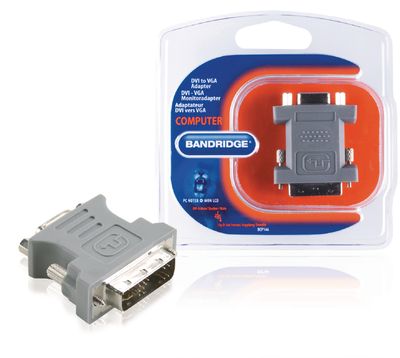 Bandridge DVI-Adapter DVI-A 12+5-Pins Male naar VGA Female 15-Pins | 1 stuks - BCP146 BCP146