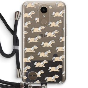 Ponys: LG K10 (2017) Transparant Hoesje met koord
