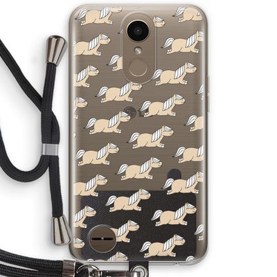 Ponys: LG K10 (2017) Transparant Hoesje met koord