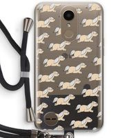 Ponys: LG K10 (2017) Transparant Hoesje met koord