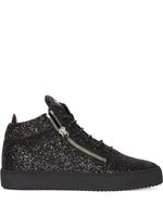 Giuseppe Zanotti baskets mi-montantes Kriss à paillettes - Noir - thumbnail