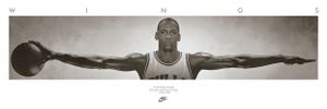 Michael Jordan Wings Poster 53x158cm