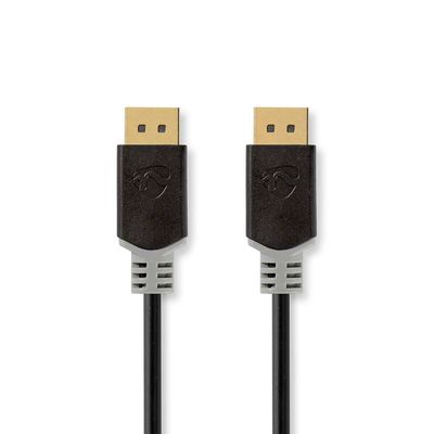 Nedis DisplayPort-Kabel | DisplayPort Male | DisplayPort Male | 2 m / Grijs | 1 stuks - CCBW37014AT20 CCBW37014AT20
