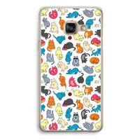 Kleurrijke katten: Samsung A3 (2017) Transparant Hoesje