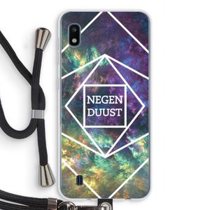 Negenduust ruimte: Samsung Galaxy A10 Transparant Hoesje met koord