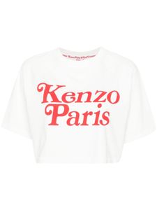 Kenzo t-shirt crop à logo imprimé - Blanc